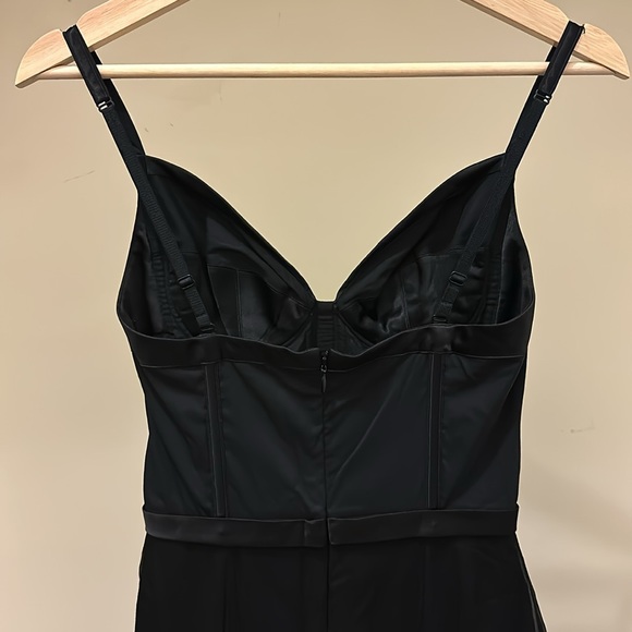 New Nina Ricci silk runway corset bustier slit mesh semisheer maxi dress gown - Picture 13 of 16